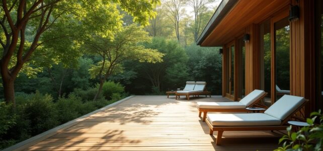 Élégance et nature : la terrasse en bois à Capbreton